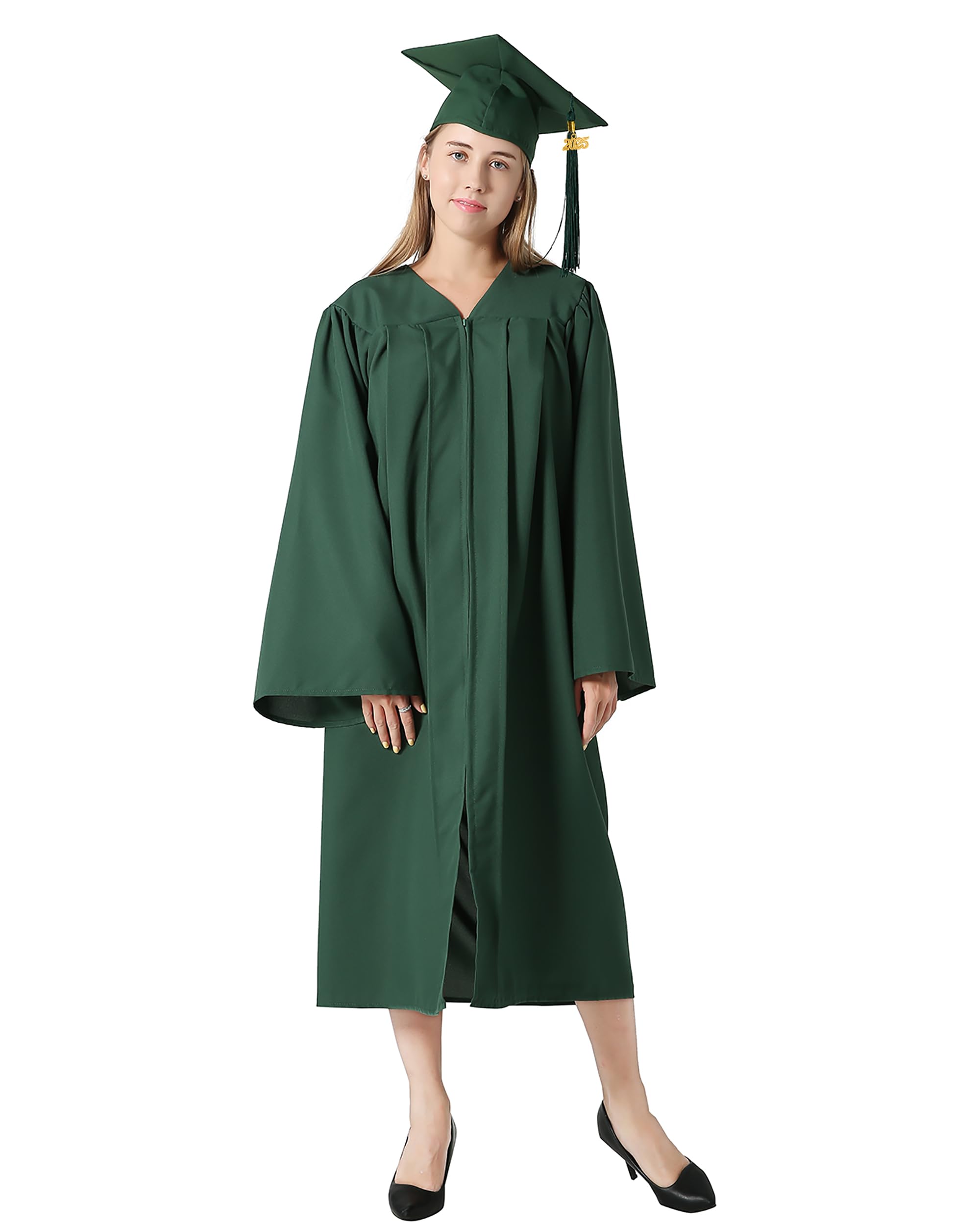 Snapklik.com : GraduationMall Matte Graduation Gown Cap Tassel Set 2025 ...