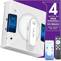Lilin YW509 Robô de Limpeza de Janelas com Quatro Bicos Ultrassônicos, Bivolt, Design Compacto, Sistema de proteção multinível, Planejamento inteligente de caminho, 3 modos de limpeza, Do Brasil