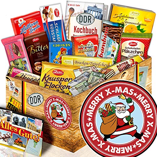 Weihnachtsmann/Geschenk Set DDR Schokolade/Weihnachts Geschenk
