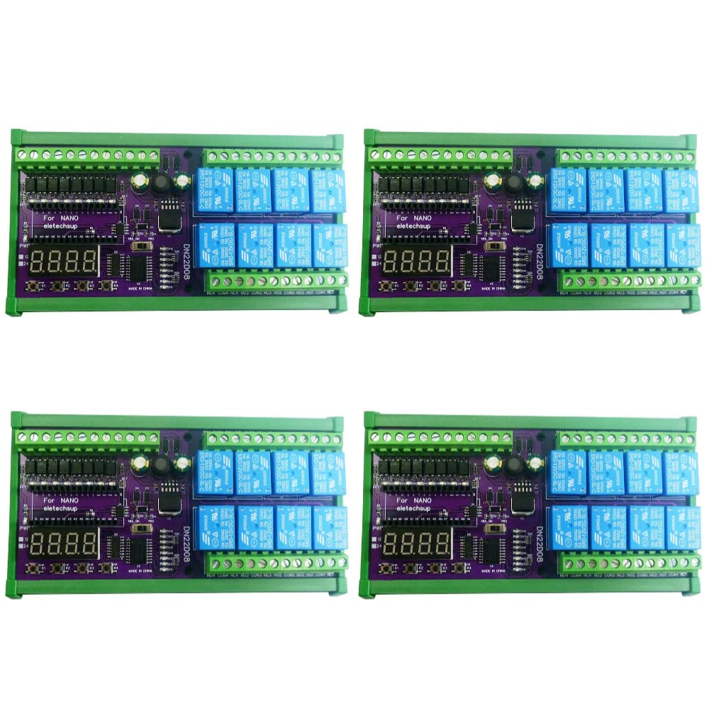 8 Channels DC24V Relay Shield Module RS485 PLC Modbus IO Expanding Din Rail with Shell (4)