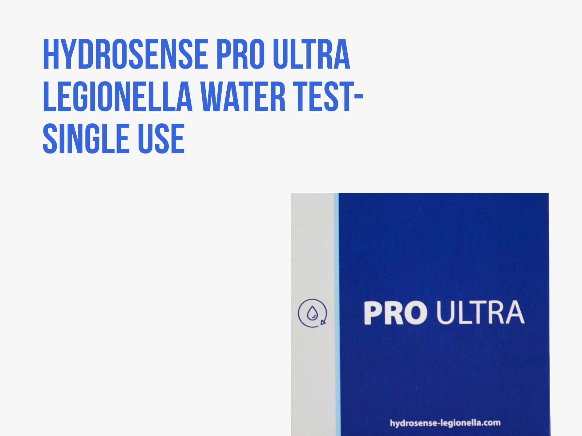 Prueba de agua Hydrosense PRO Ultra Legionella, un solo uso