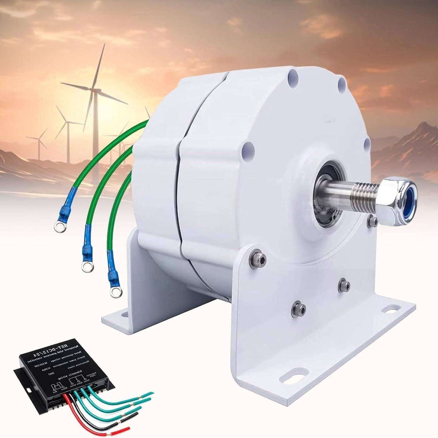 Generador de imán Permanente de 4000 W, 5000 W, 6000 W y 8000 W, alternador eléctrico trifásico, generador Industrial trifásico. 24V-6000W