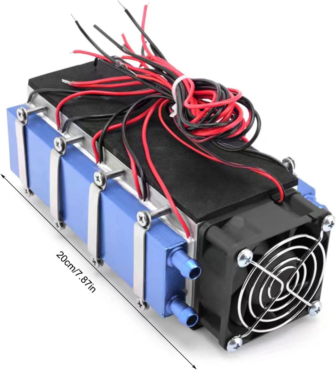 Refrigeration Cooler, 12V 576W Thermoelectric Air Cooling Device Low Noise Refrigeration Refrigerant Required