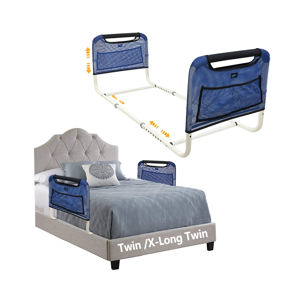 Double Bed Rail for Twin Bed Side Rails Assist Cane Medical Bed Safety