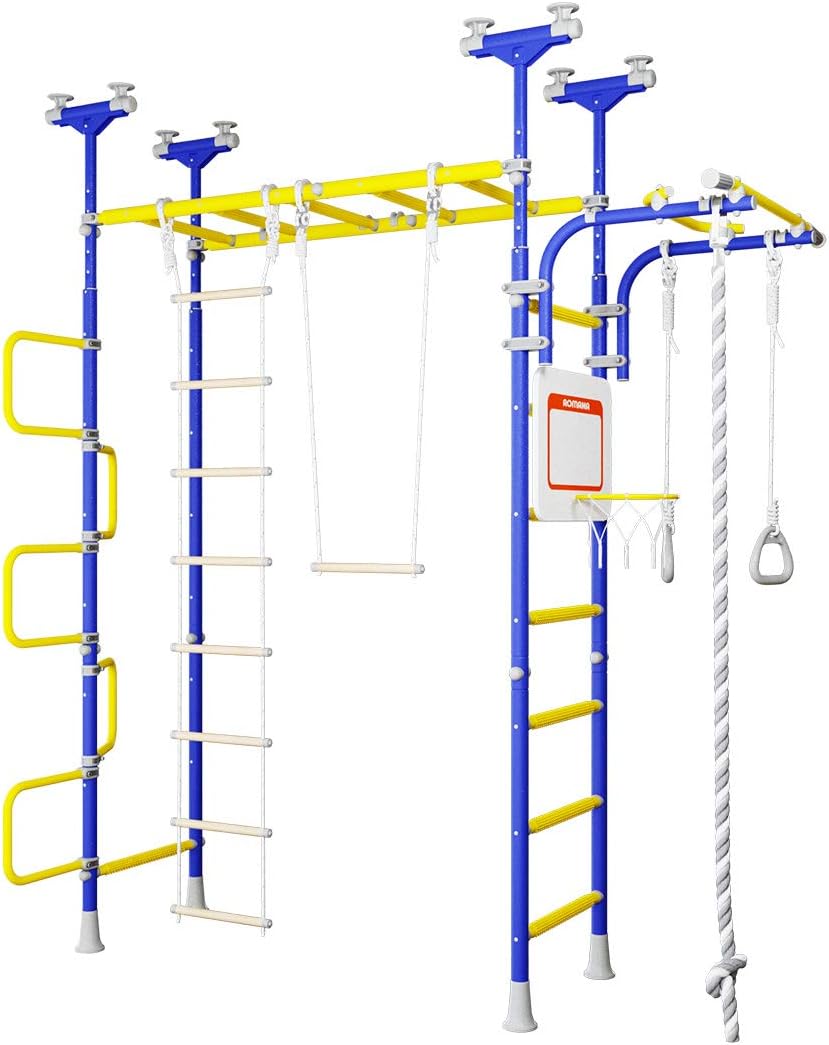 Pegas: Indoor Playground for Kids, Swedish Wall Gym for Kids, Climbing Gym for Kids - Pegas Swedish Ladder Indoor Kids Gym