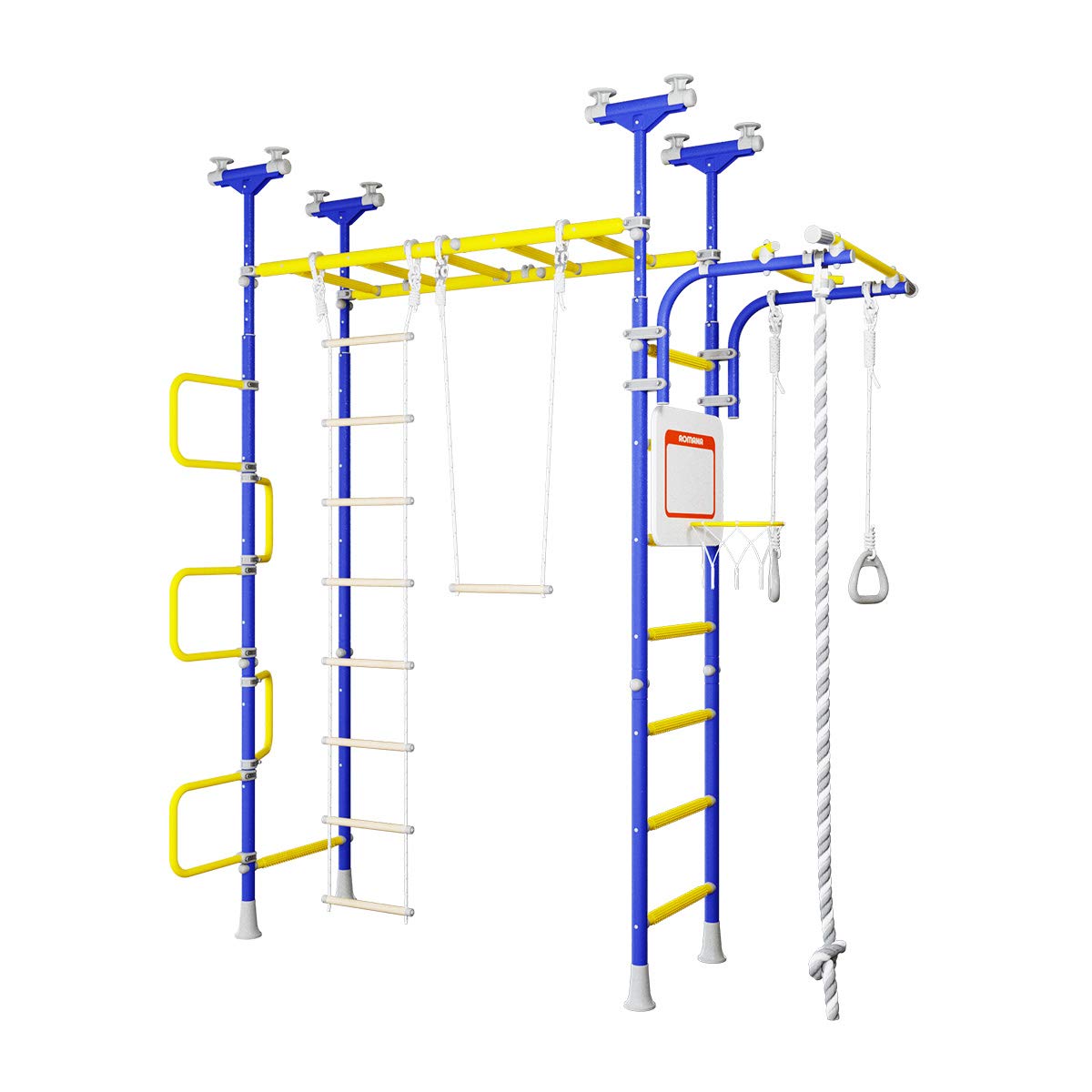 Pegas: Indoor Playground for Kids, Swedish Wall Gym for Kids, Climbing Gym for Kids - Pegas Swedish Ladder Indoor Kids Gym