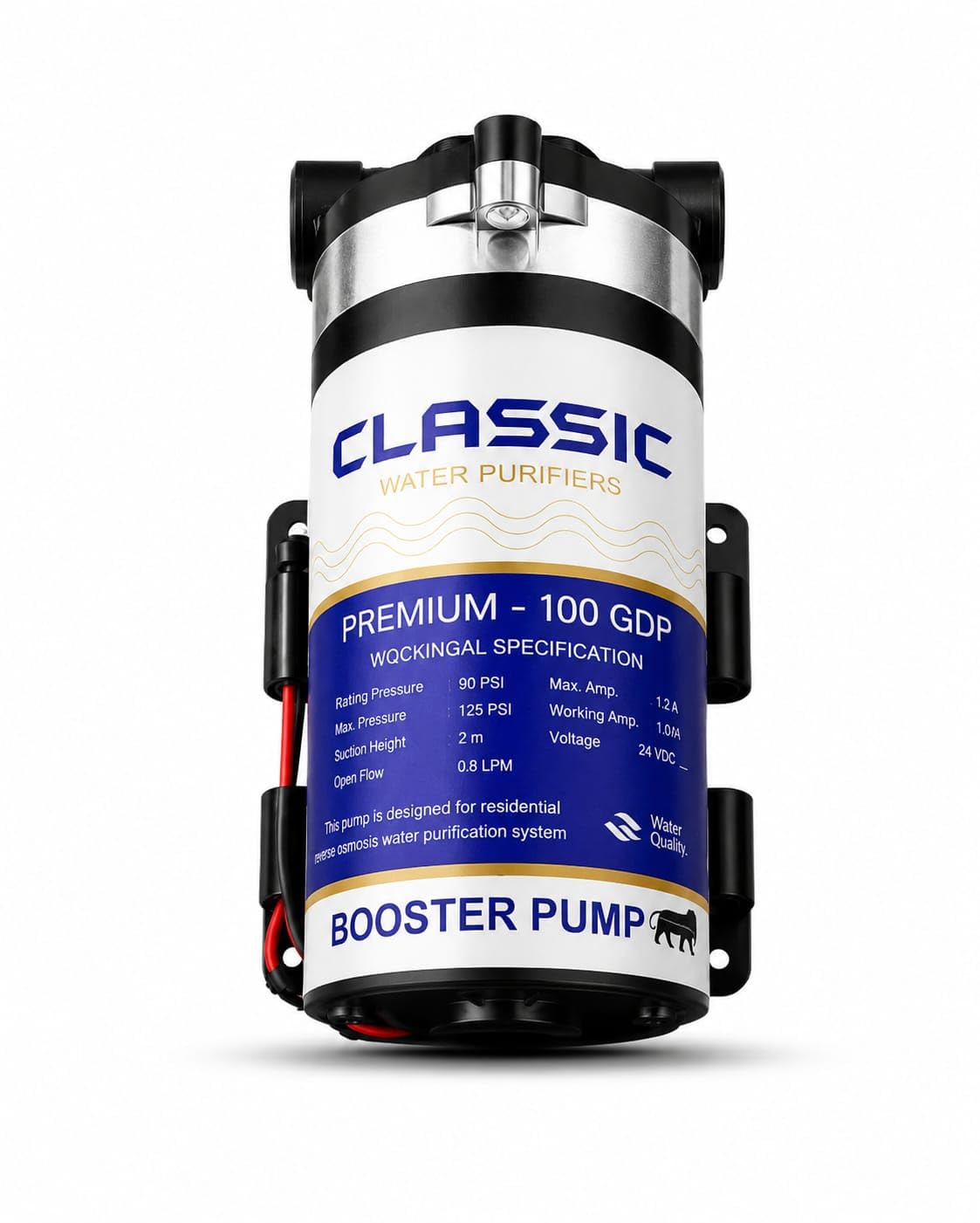 Classic.100 GPD RO Booster Pump 24V DC High Pressure Water Pump for RO Water Purifier | Silent Operation | 1.5 LPM Flow | 140 PSI Pressure | Durable Armature 36mm | Home & Commercial Use-picture-35