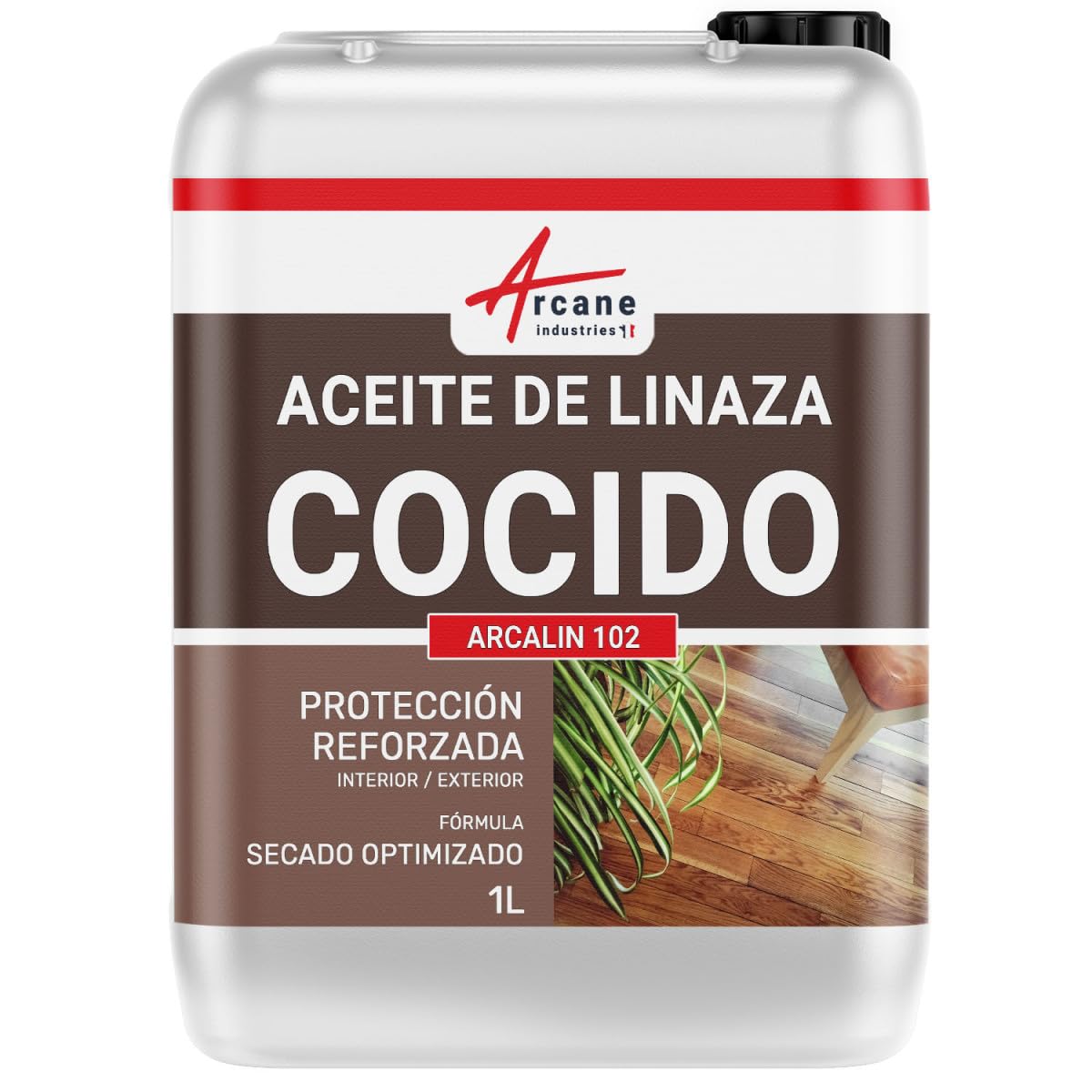 Aceite de Linaza Cocido, madera interior y exterior: ARCALIN 102-1 L - ARCANE INDUSTRIES