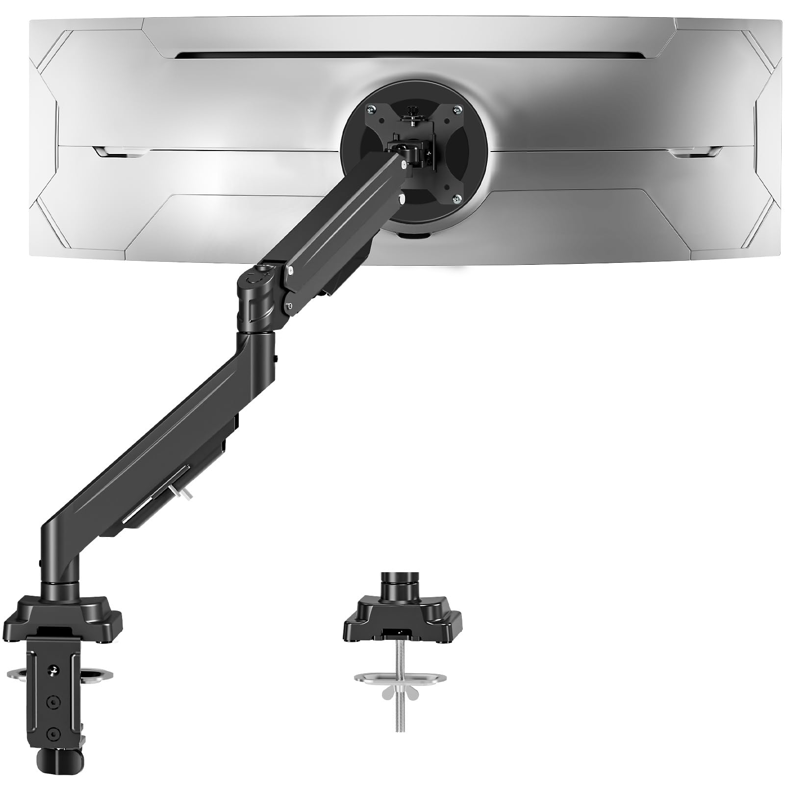 MOUNTUP Ultrawide Monitor Arm for 22-43 inch Curved Screen, Holds 2.2 to 33 lbs, Heavy Duty Monitor Desk Mount, Adjustab