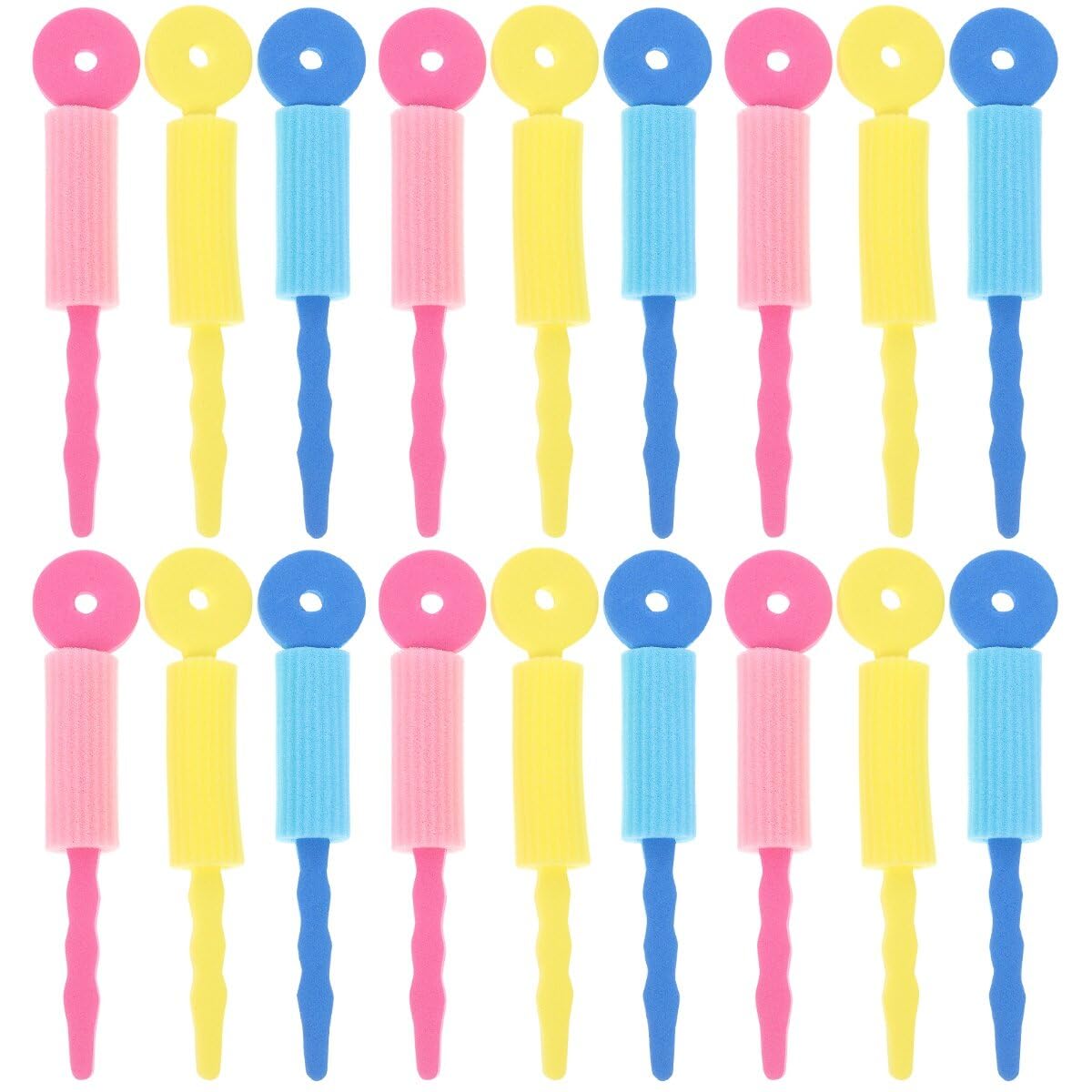 minkissy 18 Pcs Hair Curler Foam Sponge Hair Rollers Small