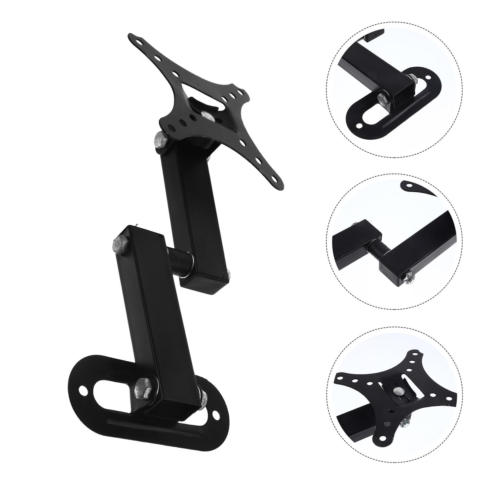 Supporto da Parete per Tv Schermo Piatto Supporto Fisso per Monitor per Computer Inclinazione Regolabile Resistente in Compatibile Schermi