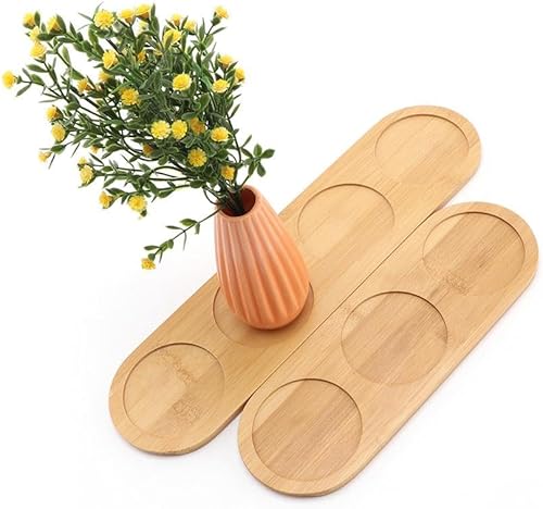 Miniatura 2 de Bandeja de molino de sal y pimienta, bandeja de bambú de té, juego de 2 recipientes redondos de sal de azúcar, contenedor de molino de pimienta para