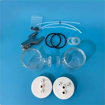 Type H Sealed Cell. H-Type Exchangeable ion-Exchange Membrane Sealed electrolytic Cell. Electrochemical Matching Electrode.F