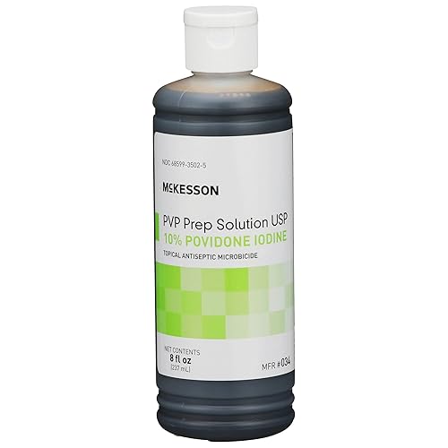 McKesson PVP Prep Solution USP 10 povidona-yodo 8 onzas 24 unidades