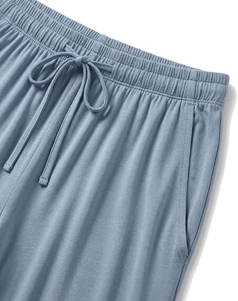 Joyaria Women's Cooling Pajama Pants Bamboo Viscose Wide Leg Full Length | Ideal for Night Sweats, Buttery Soft Feel, Lightweight Lounge Bottoms