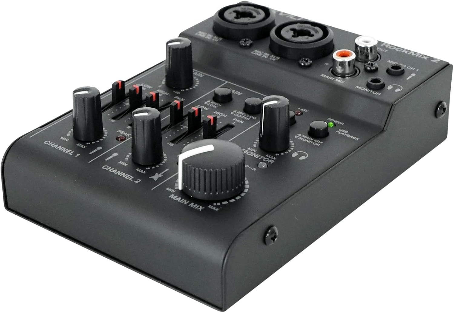 Iriisy Mini Mixer Audio A 5 Canali Mixer USB Scheda Audio Console DJ