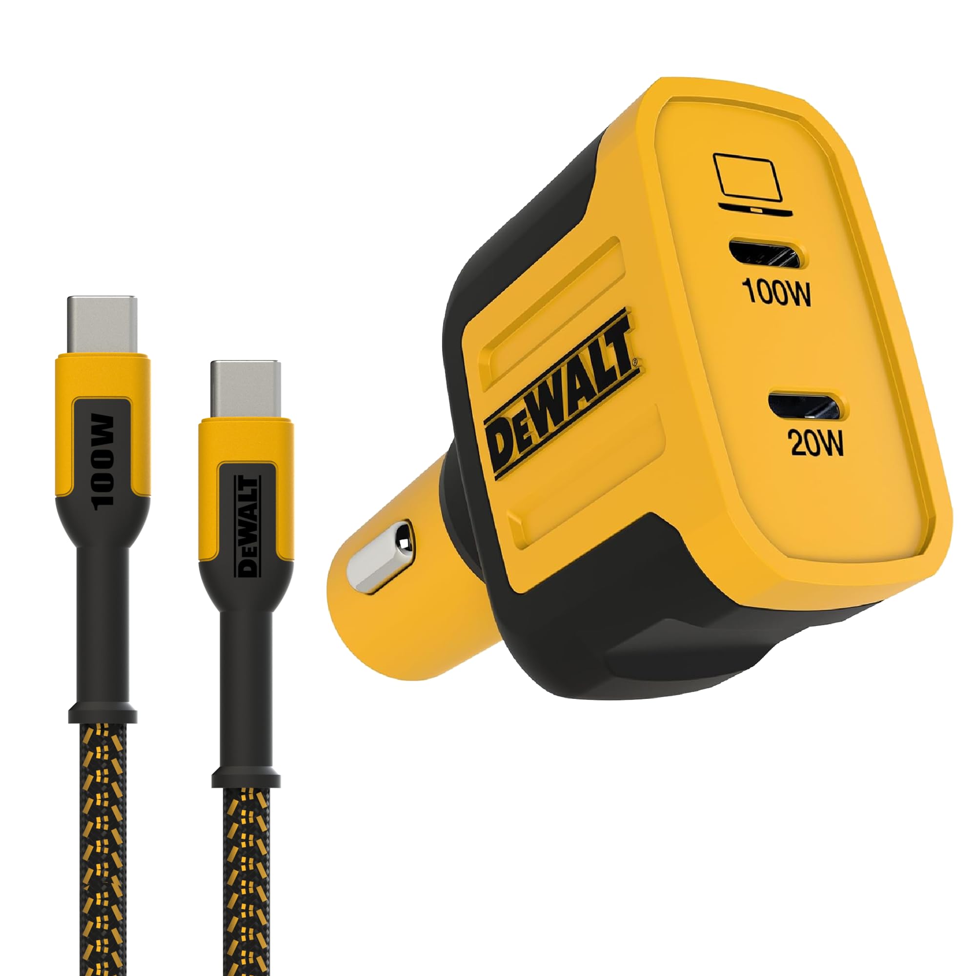 dewalt cigarette charger Amazon.com: DEWALT 120W USB C Car Charger and 100W Type C Charging Cable,  2-Port PD 3.0 Type C Adapter, PPS USBC to USBC Fast Charging with Power  Delivery for iPhone 15 14