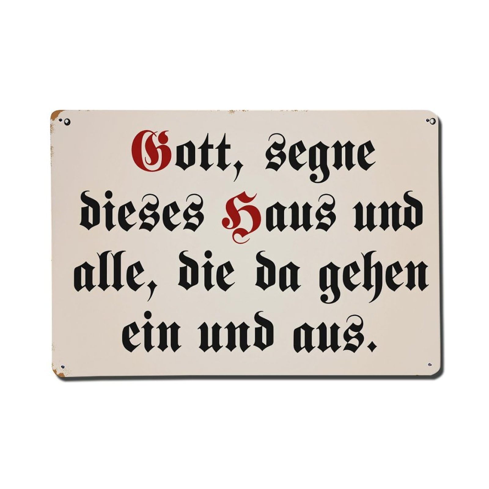 God Bless This House And All Who Enter And Leave Tin Sign Vintage Metal Poster Retro Bar, Home, Man Cave, Kitchen, Laundry Room Wall Art Decor Gift 8x12 Inch