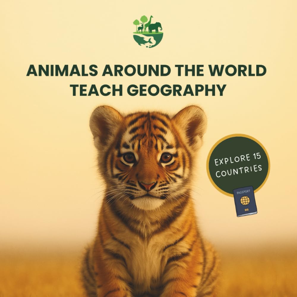 Animals Around the World Teach Geography: Discover 15 Countries With Friendly Animal Guides. A Perfect Gift For Mini Explorers