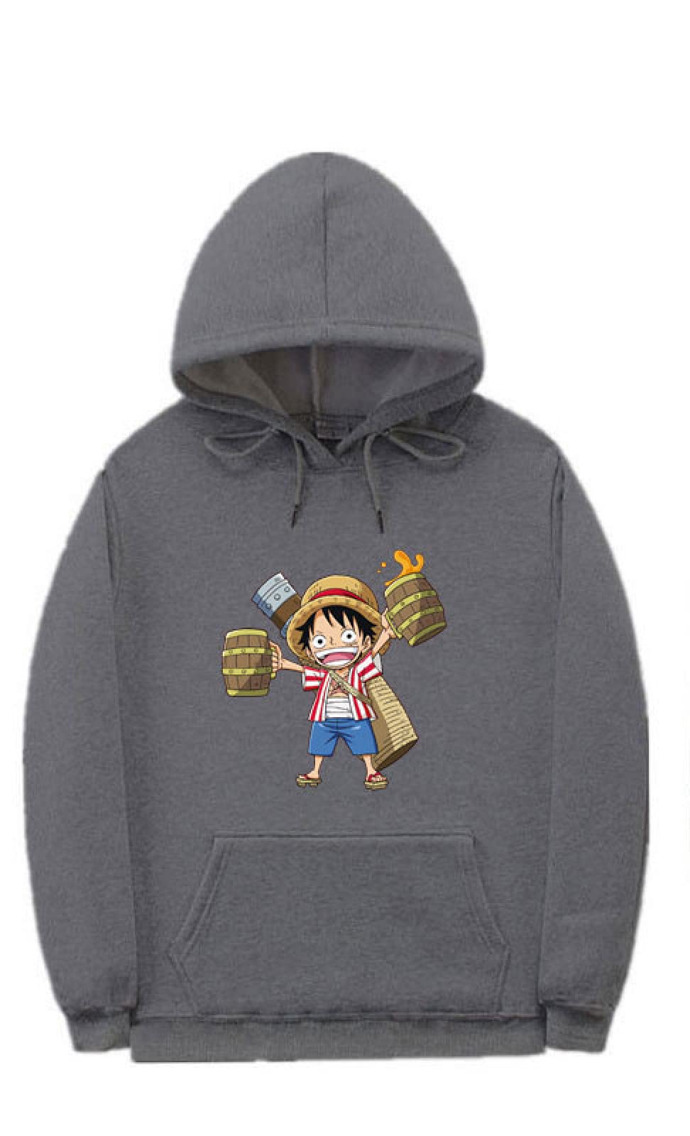 FIHTRYAnime One Piece Hoodie Monkey D Luffy Sweatshirt Gift Pullovers Tops