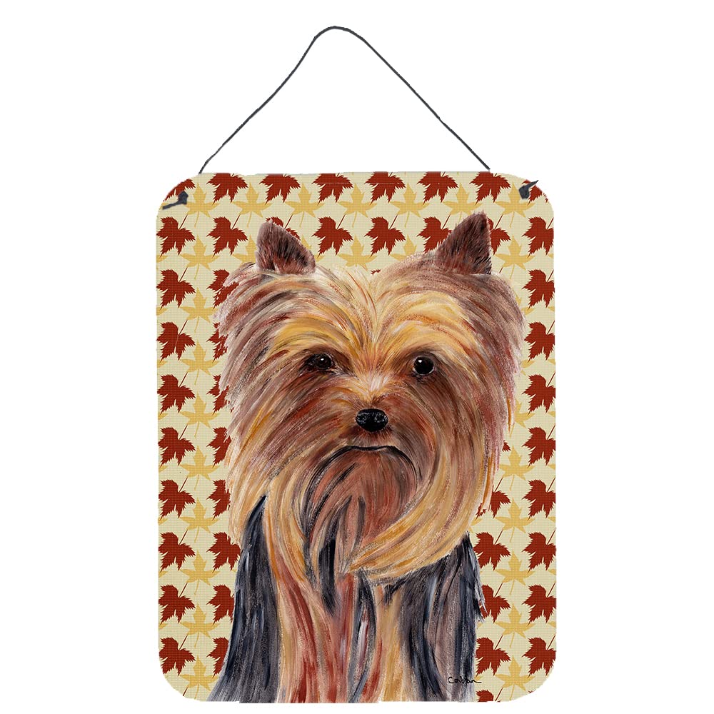 Yorkshire décoration suspendre en aluminium cadeau idéal pour passionné de chiens et d'automne