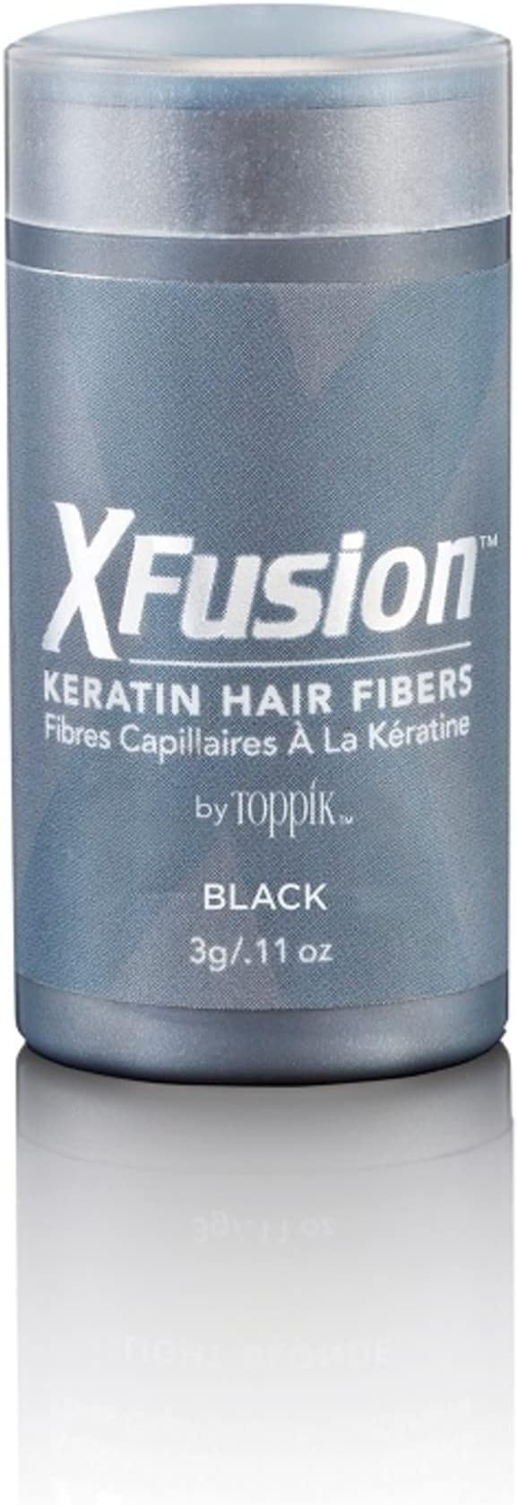 XFusion Keratin Hair Fibers - Black (3g Travel Size)