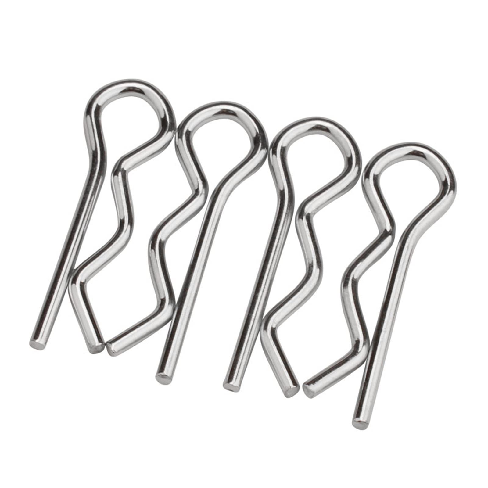 Perno a molla con apertura a R, Perno di fissaggio con clip a molla a forma R in acciaio(M1.2x20mm (40PCS))