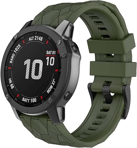 OVERSTEP Compatible con la correa de reloj Fenix 5, 0.866 pulgadas QuickFit Correa de liberación rápida para Garmin Fenix 5 PlusFenix 6Fenix 6