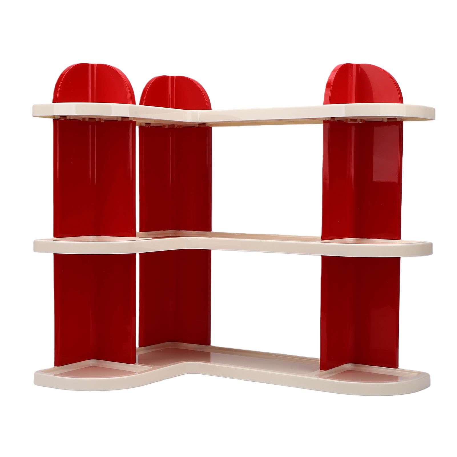 Ejoyous Organizador de Estación de café para Encimera, 3 Niveles ABS (Rojo)