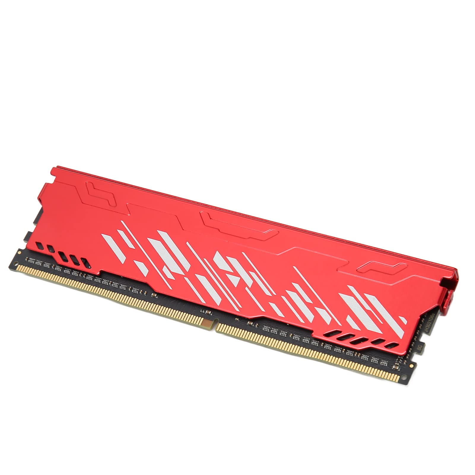 Sxhlseller Moduł Pamięci do Komputerów Stacjonarnych DDR4 3200 MHz Szybko Chłodząca pamięć RAM do Gier do Pracy Przy Edytowaniu Gier, Obudowa ze Stopu Aluminium, 1 X moduł Pamięci Komputera (16GB)