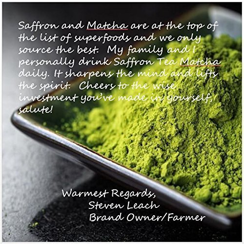 Saffron Tea Matcha Luxury Super Tea 6 Brew Pouch — view 3