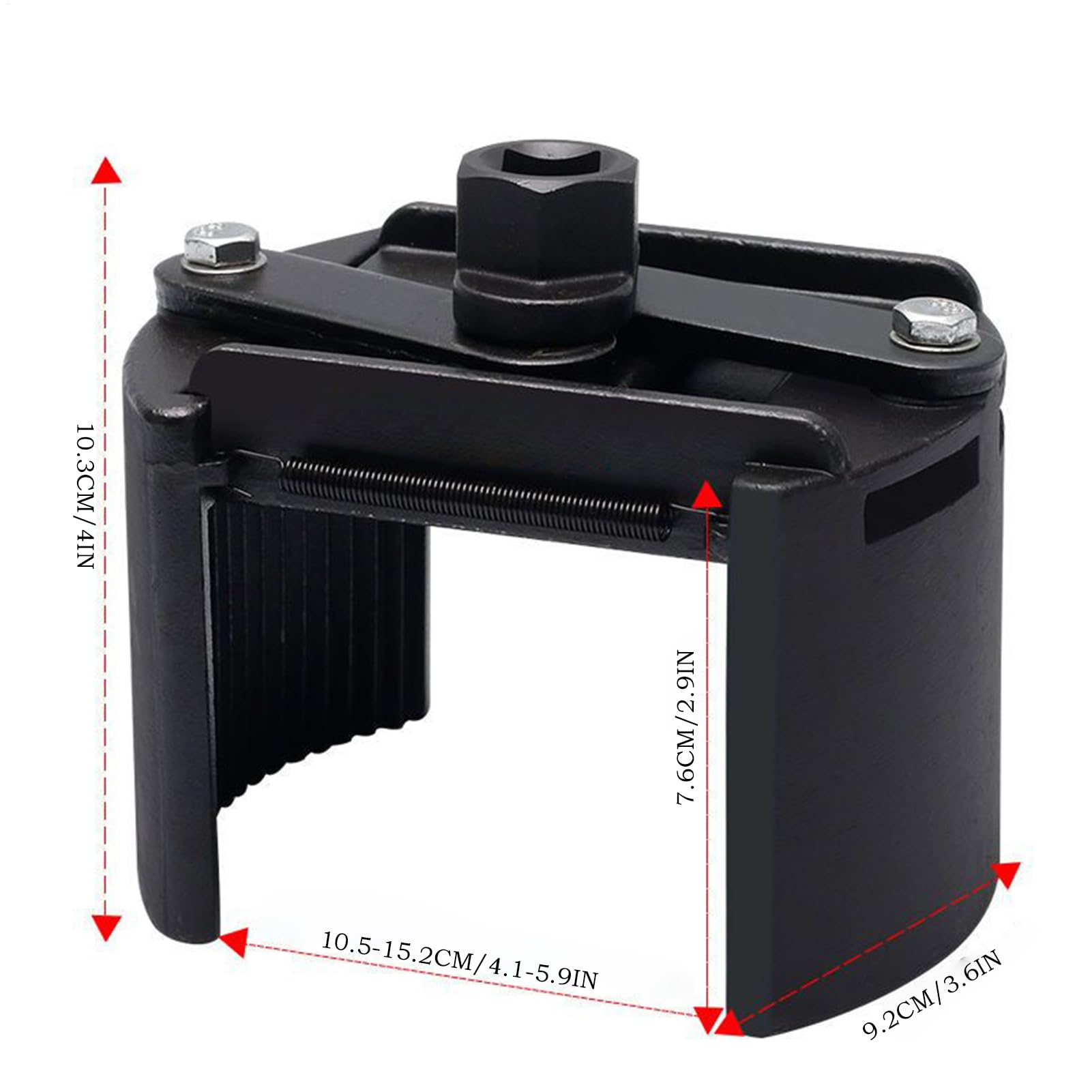 Ölfilter Abnahme Werkzeug Verstellbarer Ölfilterschlüssel | Stabiles Metall-Steckloch-Ablösewerkzeug für Auto, LKW, Motorrad & Haushalt
