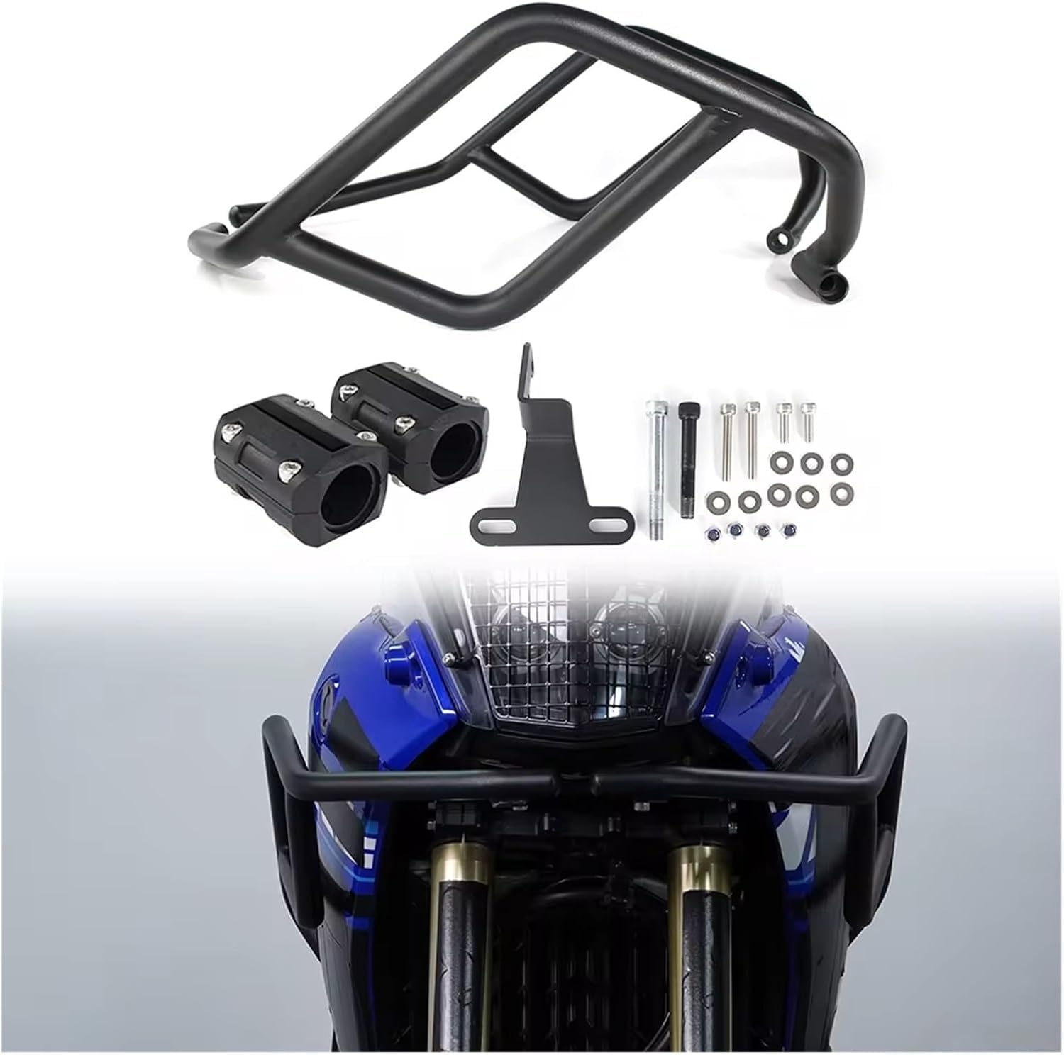 Barre protezione moto Telaio per barra di protezione per motocicletta per Tenere 700 2019-2024, superiore per motore