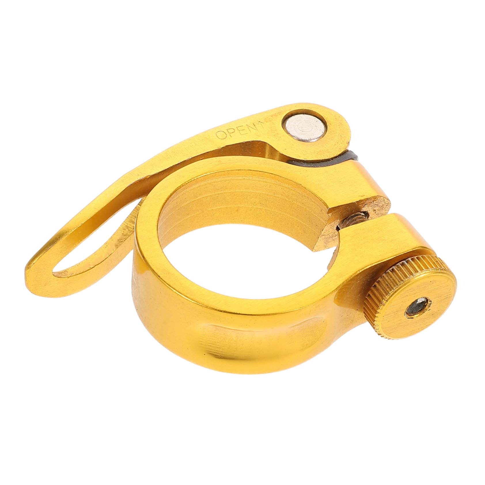 ifundom Bike Seatpost Quick Release Clamp: 34.9mm Aluminum Alloy Seat Tube Clip for Cycling - Metal Seat Post Collar for Seatpost Stability