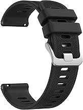 Vancle Bracelet de Montre 20mm Femme Homme, Nouveau Bracelets de Smartwatch en Silicone Sergé Imperméable 20mm Accessoire Smartwatch Bracelet Remplacement Respirant pour Femmes Hommes