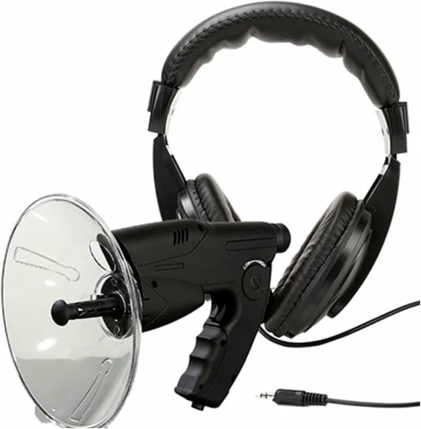 Parabolic Microphone Bionic Ear, 8 Magnification Parabolic Listening Device with Headphone for Birds Listening, Bionic Ear Spy Gadgets for Adults