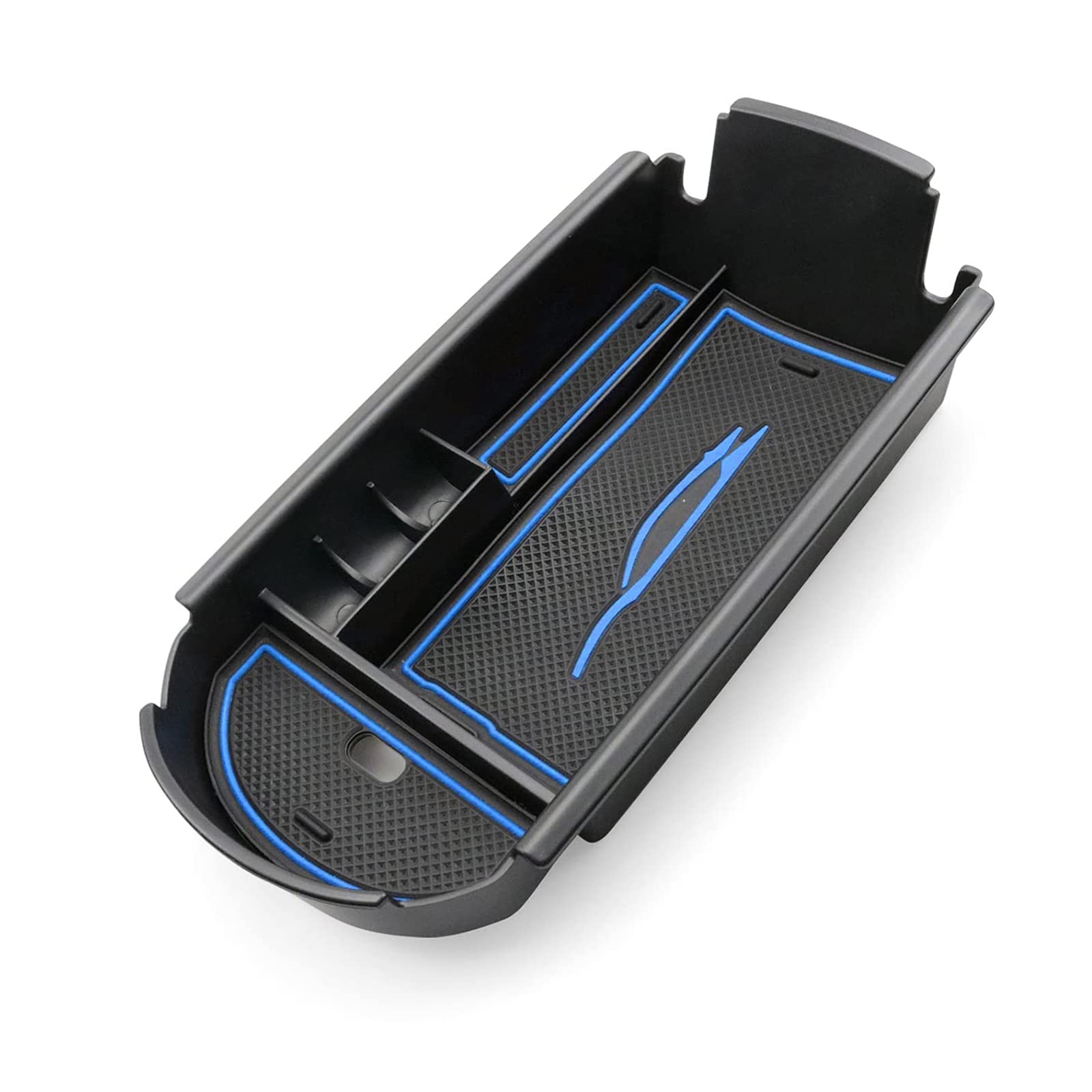 BIXUAN Caja De Almacenamiento Compatible Con Toyota C-HR 2016-2022 Reposabrazos Bandeja Reposabrazos Guantera Organizador Con Alfombrilla Antideslizante Para Consola Central