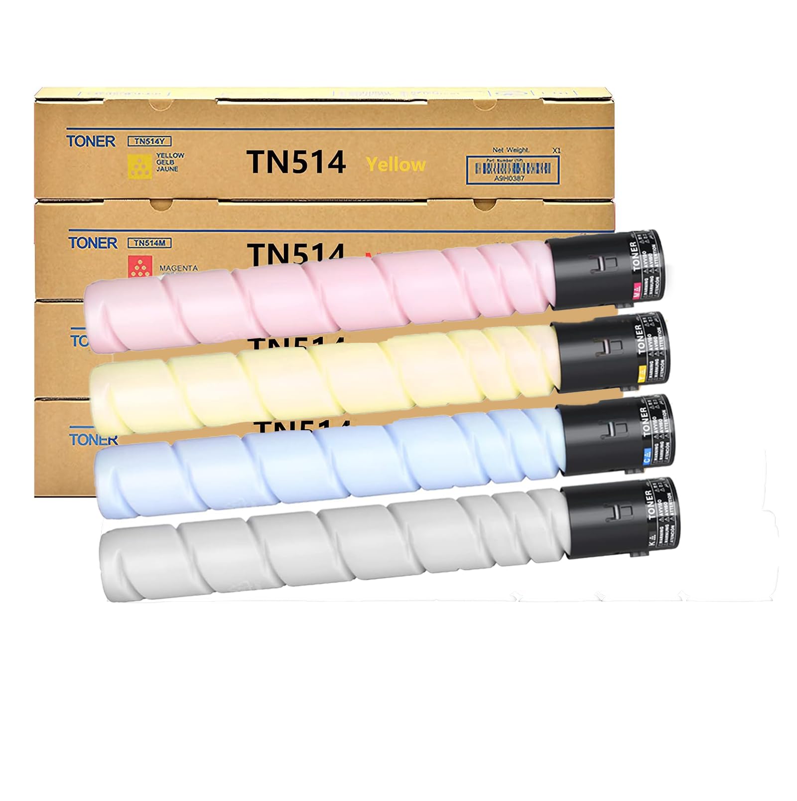 4-Pack Toner Cartridge Compatible For Konica Minolta Bizhub C Series - TN324 TN512 TN514 TN515