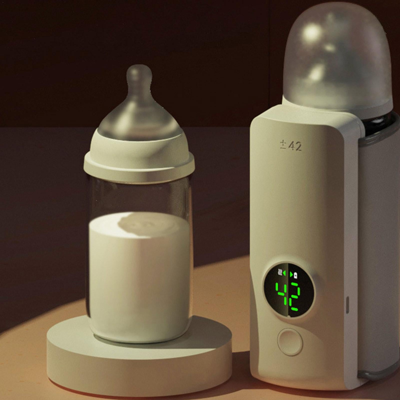 Tragbarer Flaschenwärmer – Wasserkocher | Wiederaufladbarer USB | Muttermilchflaschenwärmer | Batteriebetriebener kabelloser tragbarer Baby-Milchwärmer für Muttermilch oder Babynahrung