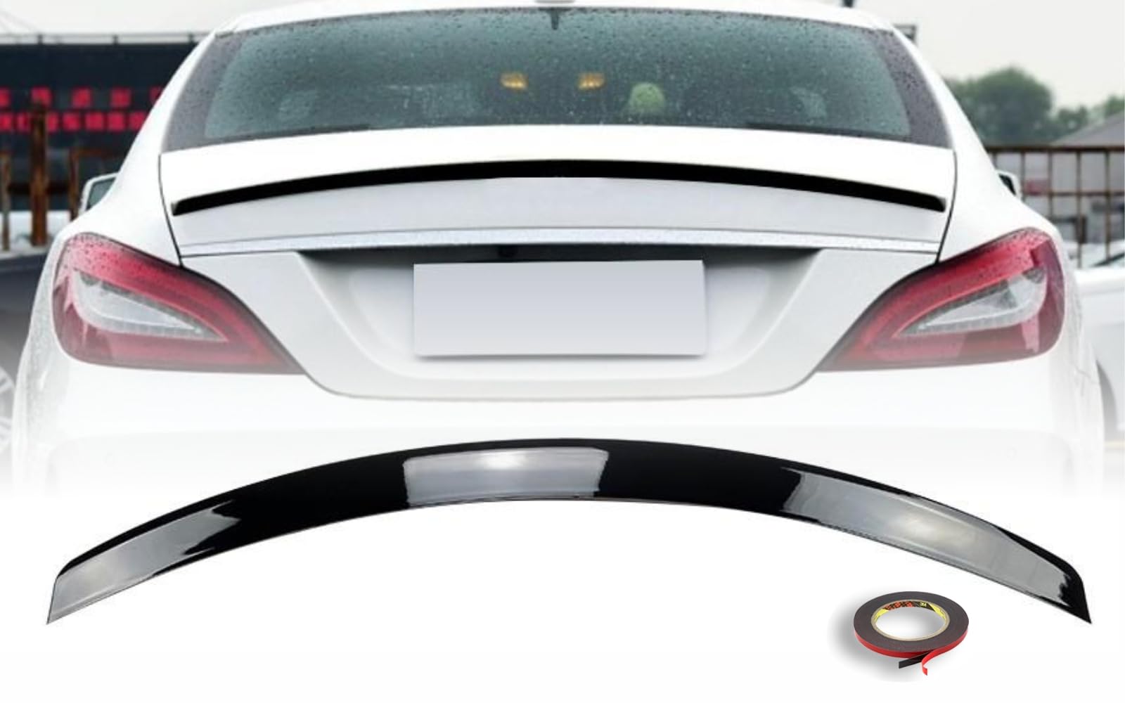 MpTuned Spoiler posteriore MB C218 nero lucido per bagagliaio CLS classe C218 2011-2018 anno modelli Performance Tuning Restyling