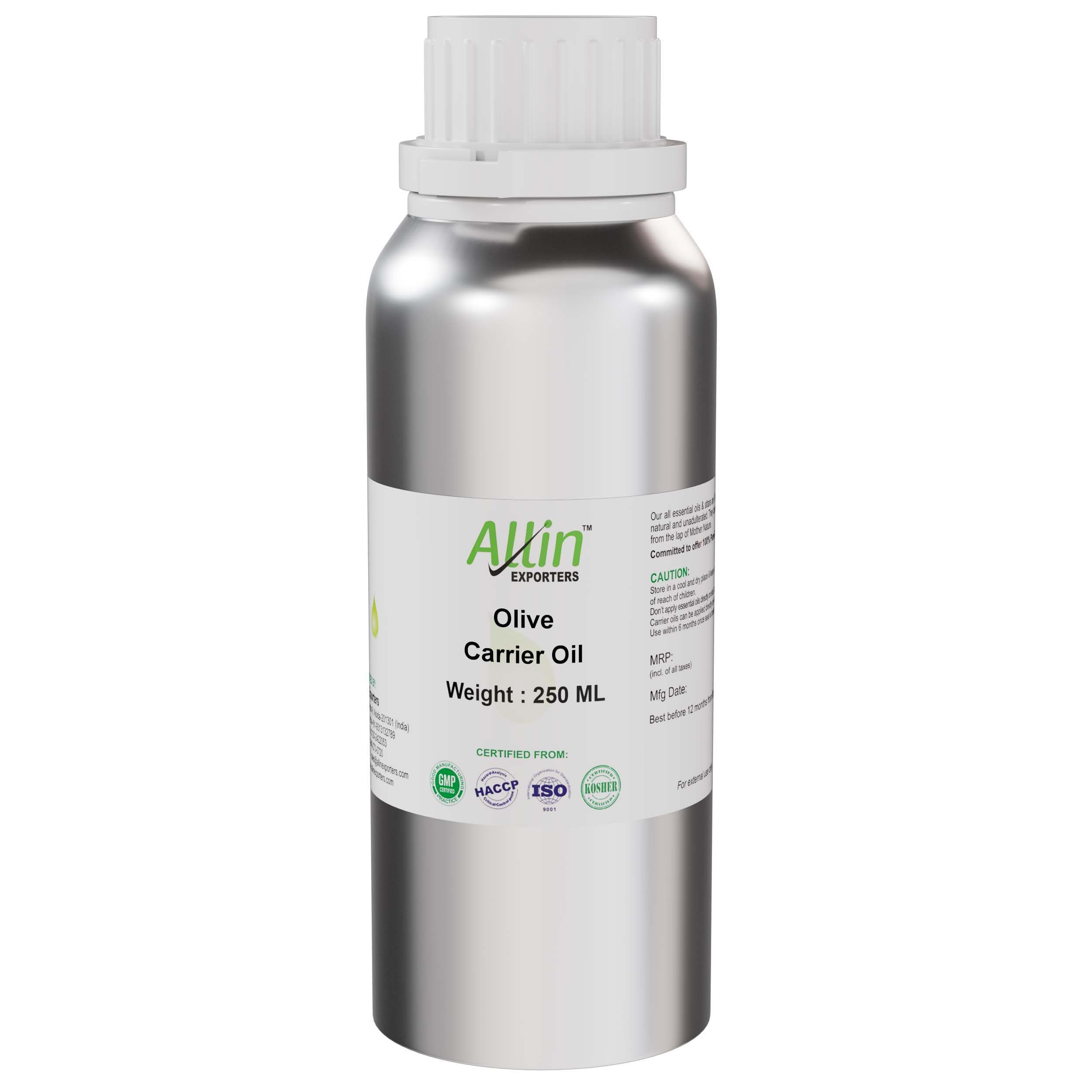 Allin Exporters Olive Oil Pure Undiluted, Therapeutic Grade for Aromatherapy Skin & Hair Care - 250ml-image-39