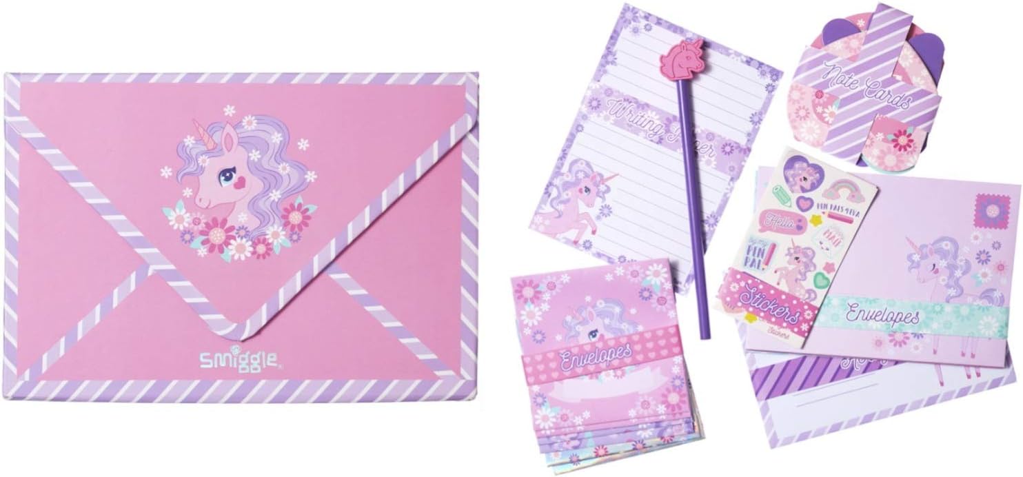 Smiggle Letter Writing Gift Box (Pink Unicorn) Amazon.co.uk