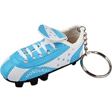 SandT Collection Soccer Shoe Keychains Sneaker with Cleats Country Souvenir Keyrings