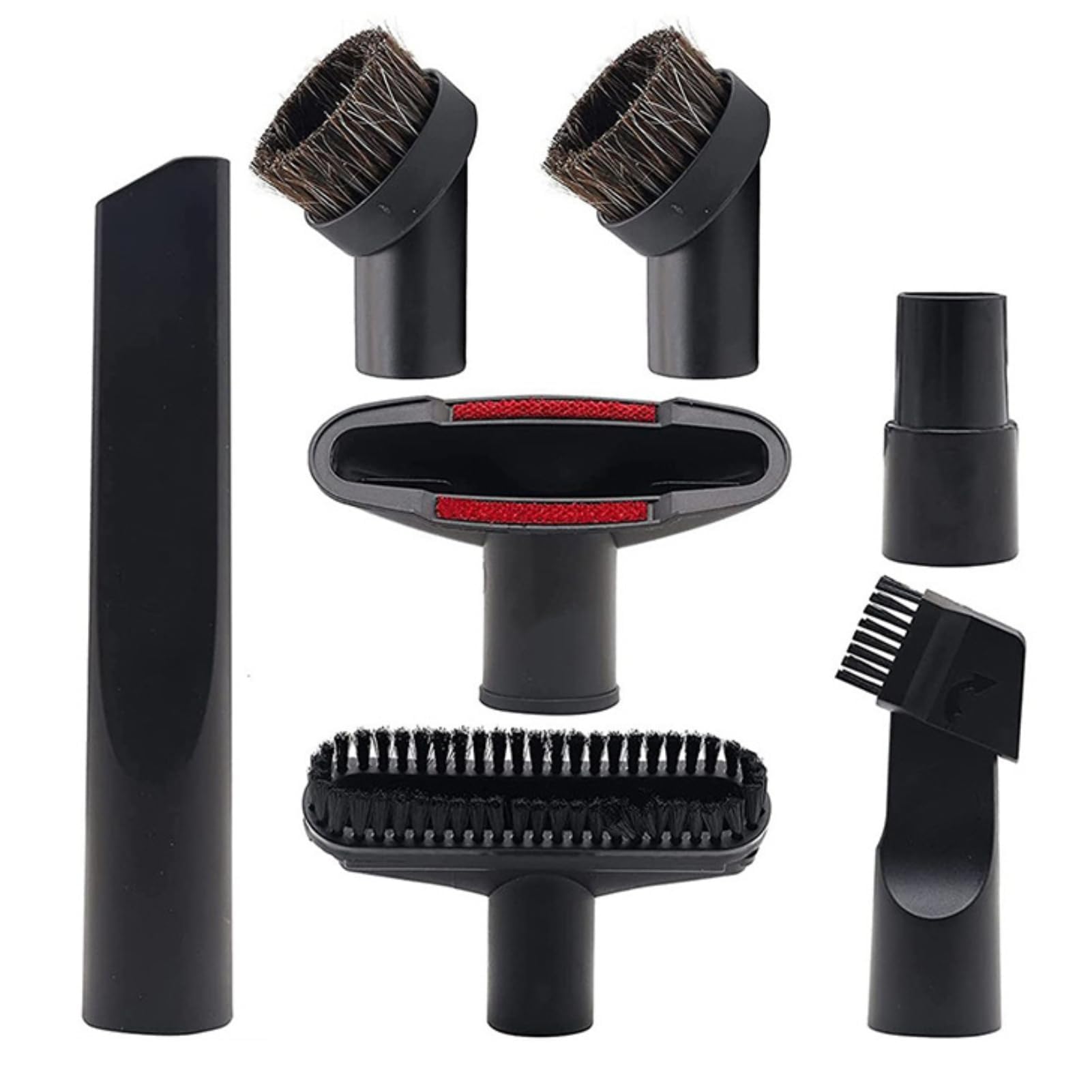 Kit 5 Accessoires Aspirateur 32 Mm - Brosses Et Suceurs Avec Adaptateur 35/32 Mm