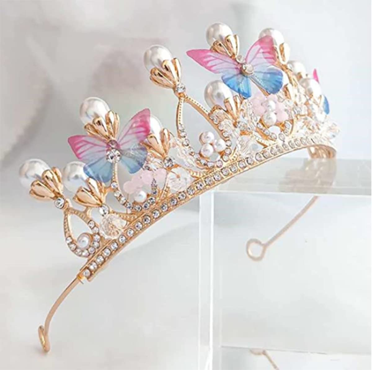 Tiara di Cristallo per Sposa, Tiara Corona di Cristallo Strass Diadema con Pettine Matrimonio Strass Diadema Nuziale Matrimonio Nuziale Prom Compleanno Diadema Partito