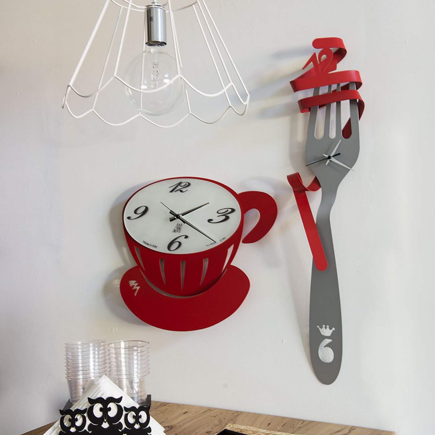 Amazon.co.jp: ARTI & MESTIERI ウォールクロック 壁掛け時計