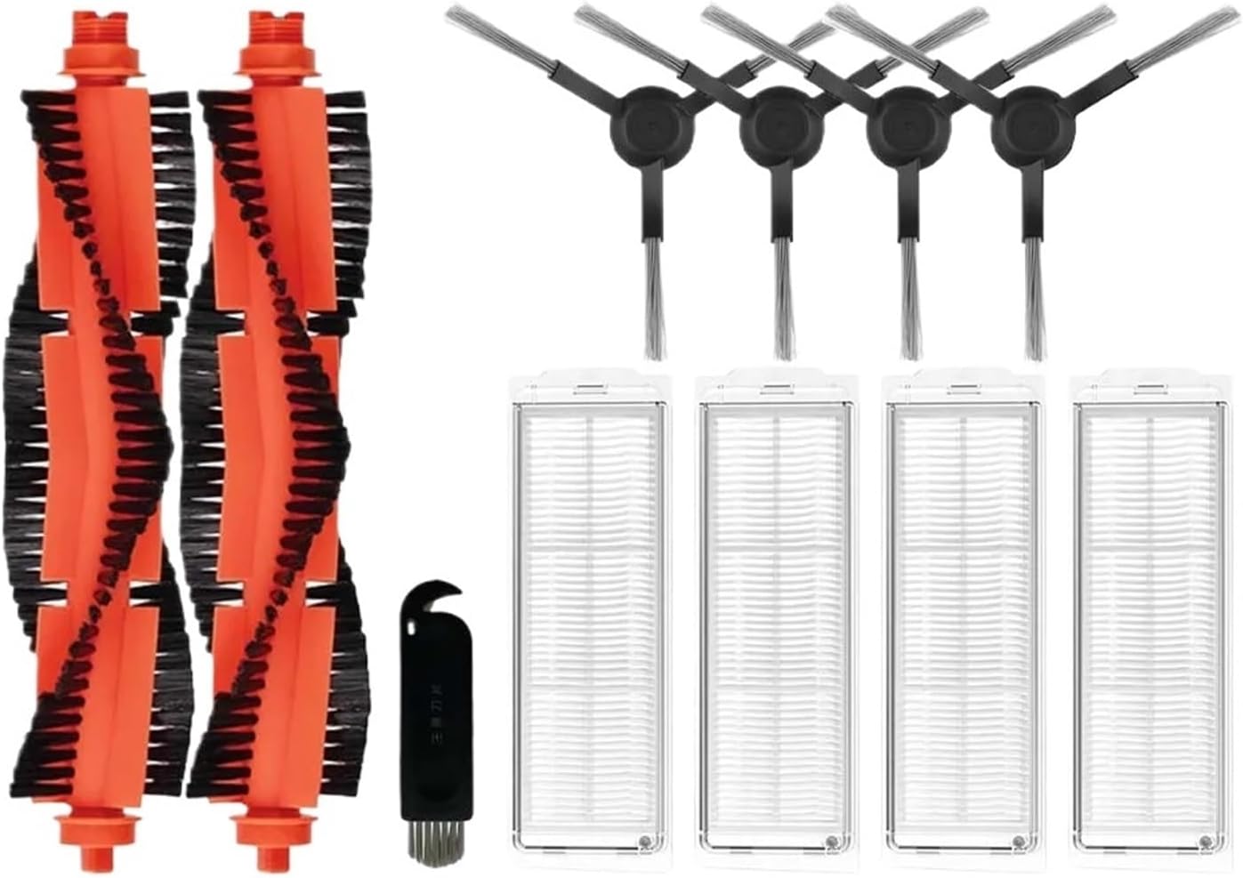SteFik Spare Parts Bundle for Robot Vacuum. Compatible for Xiaomi Mi Robot Vacuum Mop 2S / Mop P/Mop Pro / XMSTJQR2S / STYTJ02YM Parts Main Side Brush Hepa Filter Mop (Color : As Shown 10)
