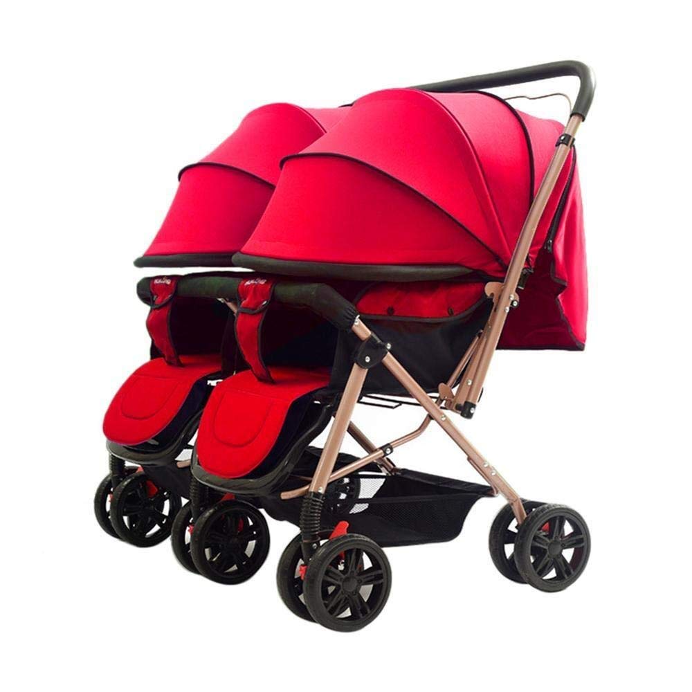 Buy JPVGIA Twins And Twin Strollers Tandem Double Pushchair From Birth Reversible Seat