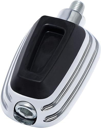 TCMT Pedal de palanca de cambios negro cromado apto para Harley Touring Road King Street Bob