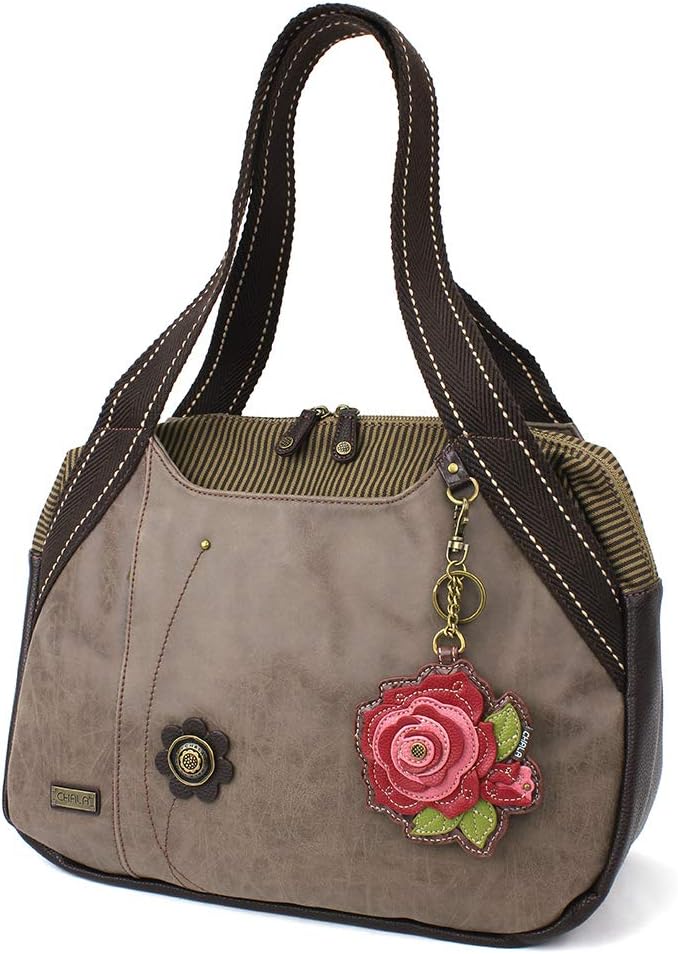 CHALA Bowling Bag - Red Rose - Stone Gray